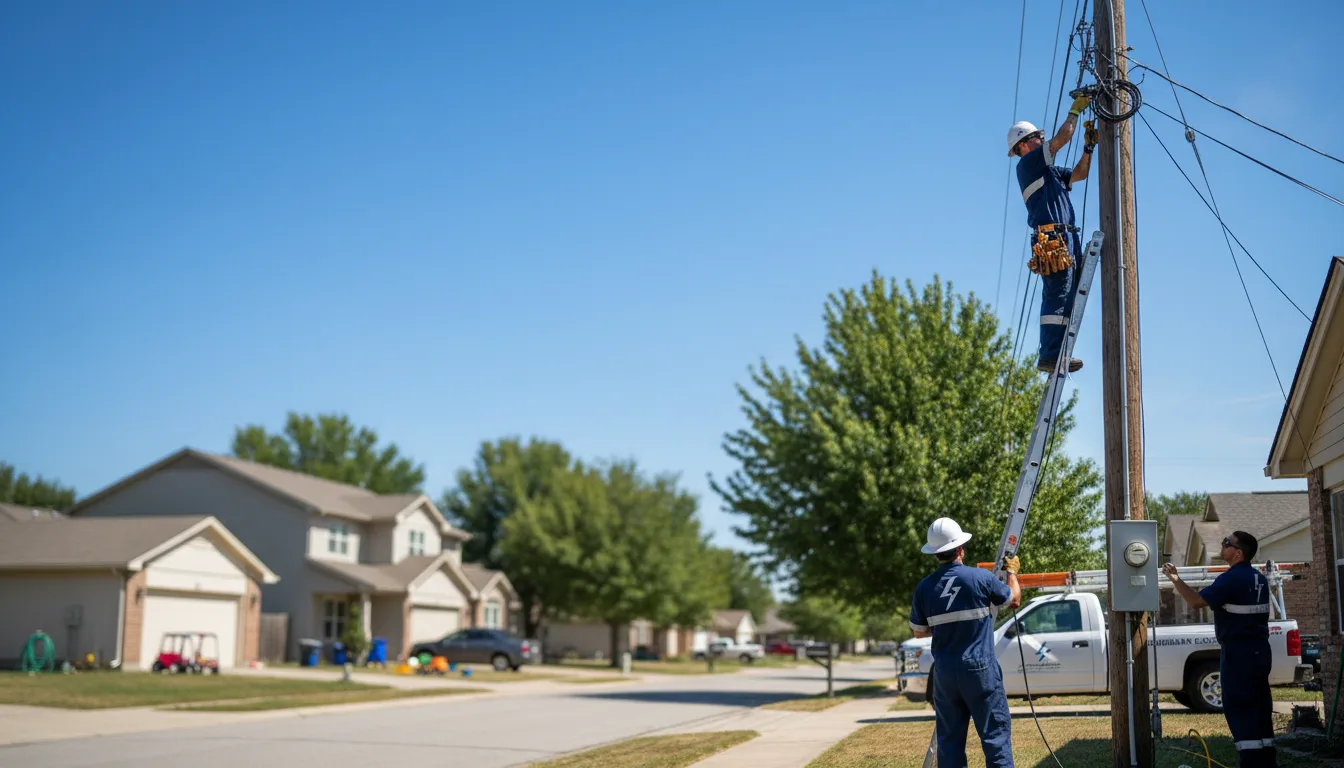 Residential electrician providing installation services in Ethridge, TN